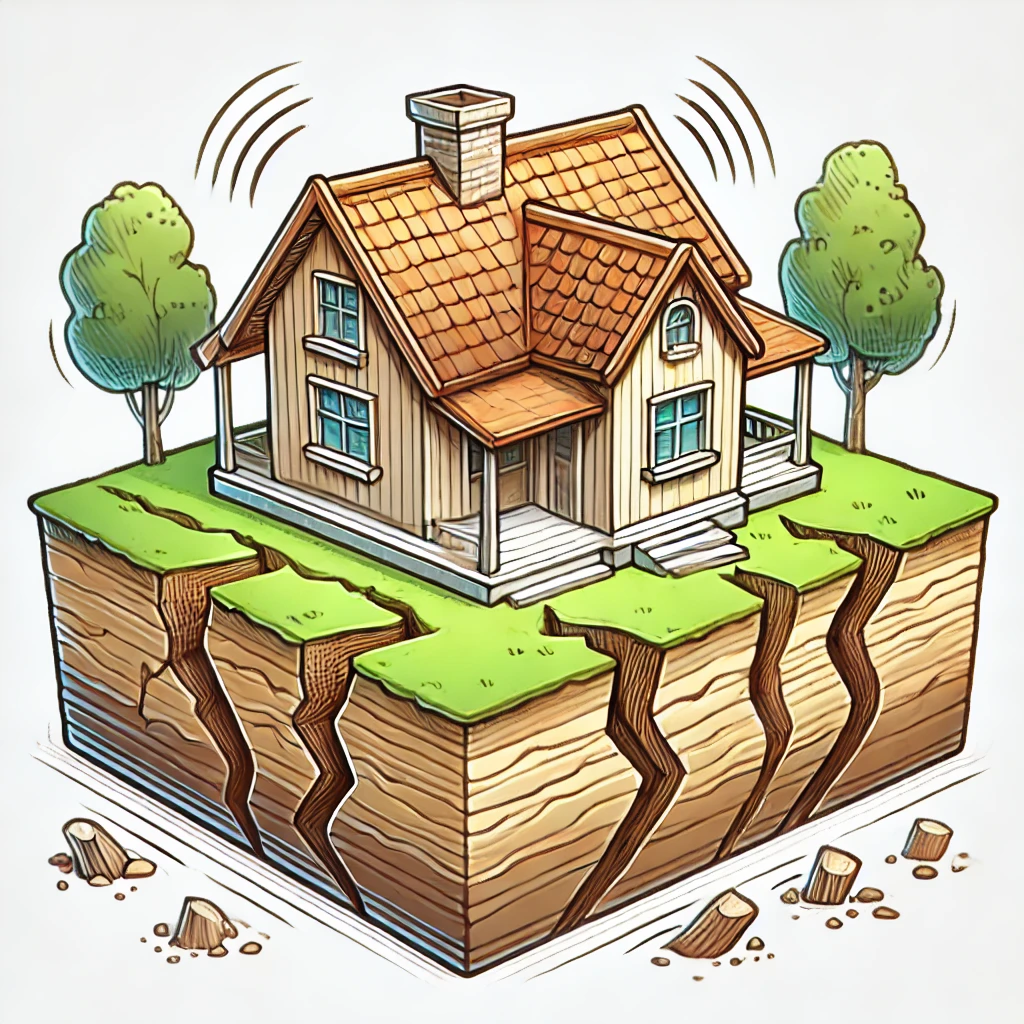 Earthquake illustration