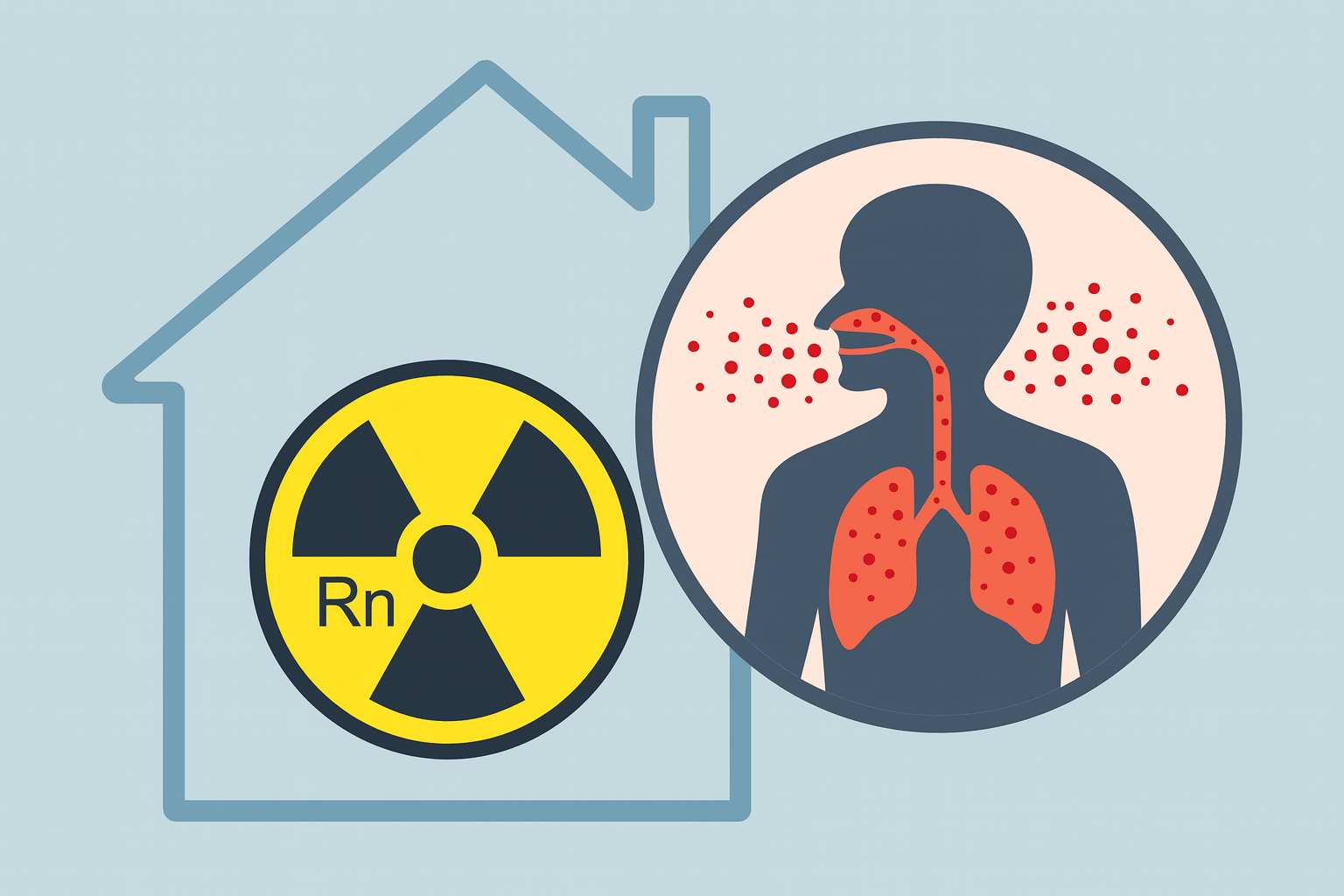 Radon pollution