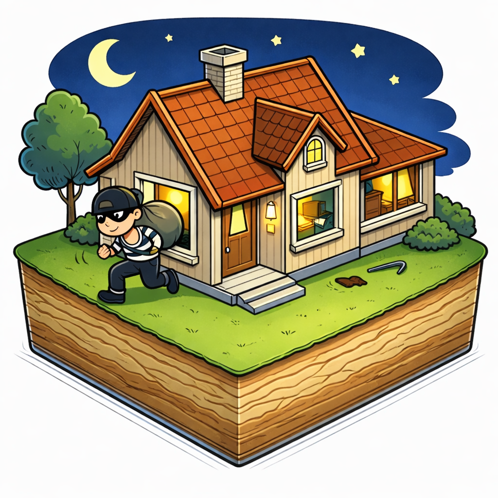 Burglary risk illustration